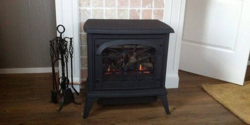 woonkamer front schouw zwart rechthoek gas klassiek sfeervol & klassiek vrijstaand 