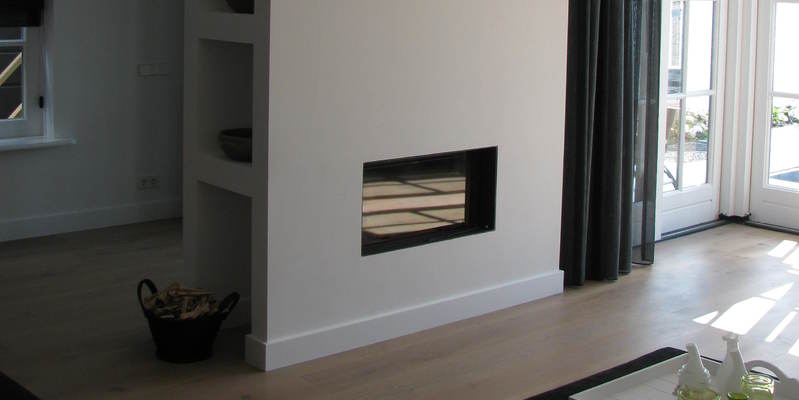 hip & happening woonkamer modern inbouw front gas wit rechthoekig 
