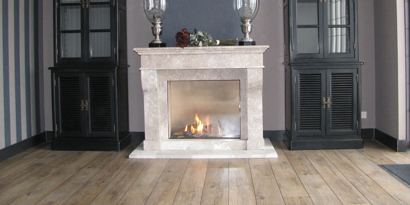 woonkamer vierkant inbouw front schouw gas klassiek sfeervol & klassiek beige 