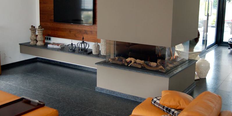 hip & happening woonkamer modern inbouw rechthoek gas beige vierzijdig 