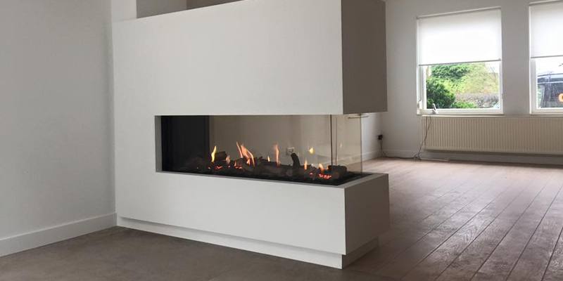 hip & happening woonkamer modern inbouw driezijdig gas wit rechthoekig 