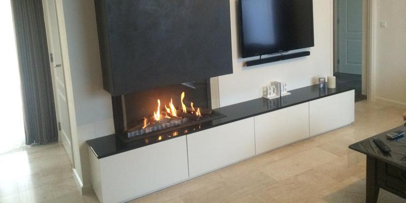 hip & happening woonkamer modern grijs inbouw driezijdig gas rechthoekig 