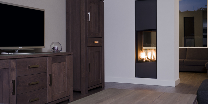 hip & happening modern doorkijk inbouw schouw rechthoek gas keuken wit 