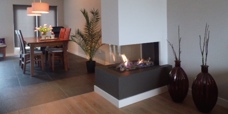 woonkamer modern inbouw schouw licht & sprankelend driezijdig gas wit verticaal 