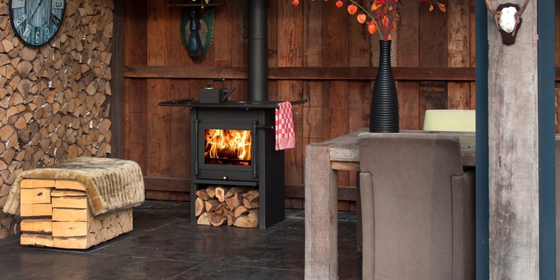 woonkamer modern stevig & rustiek front zwart verticaal vrijstaand hout 