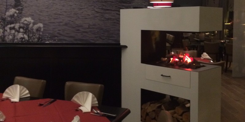 elektrisch hip & happening modern schouw zwart driezijdig rechthoekig inzet zaal 