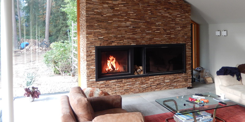 woonkamer modern vierkant stevig & rustiek inbouw front zwart hout 