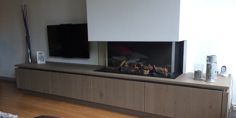 hip & happening modern inbouw schouw rechthoek driezijdig gas wit 