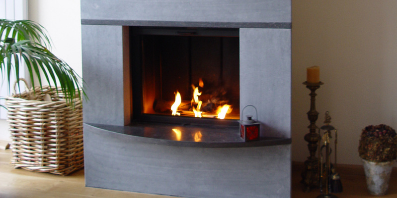 hip & happening woonkamer modern grijs vierkant inbouw front schouw hout 