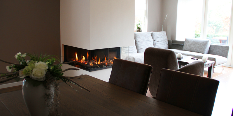 hip & happening woonkamer modern inbouw gas wit tweezijdig hoekig 
