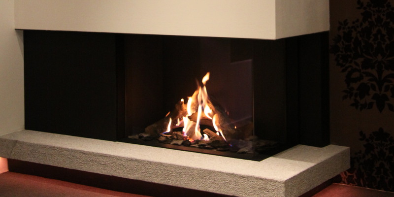 woonkamer modern inbouw schouw rechthoek licht & sprankelend gas wit tweezijdig 