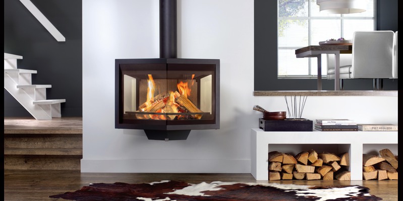 hip & happening woonkamer modern zwart hangend hout hoekig vierzijdig 