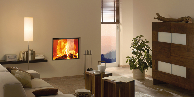 woonkamer modern front rechthoek licht & sprankelend hout zwart wit inbouw met liftdeur 