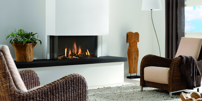 woonkamer modern inbouw schouw licht & sprankelend driezijdig gas wit rechthoekig 