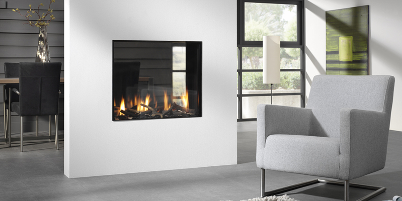 woonkamer modern doorkijk inbouw schouw licht & sprankelend gas wit 