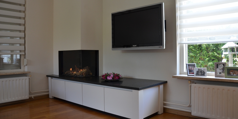 hip & happening woonkamer modern inbouw gas wit tweezijdig rechthoekig 