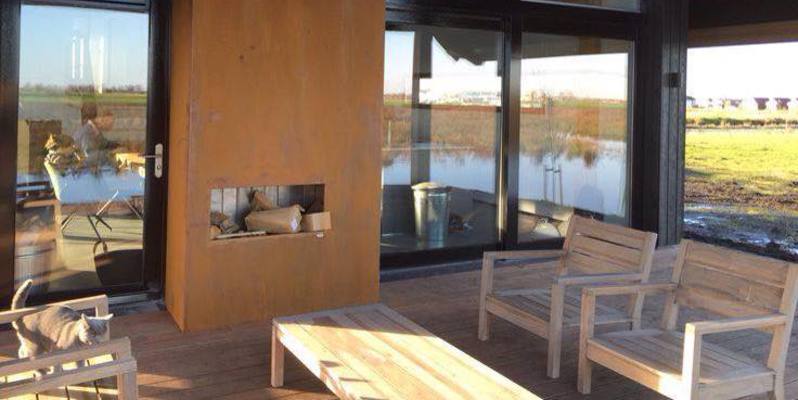 woonkamer stevig & rustiek inbouw front klassiek roest hout rechthoekig 