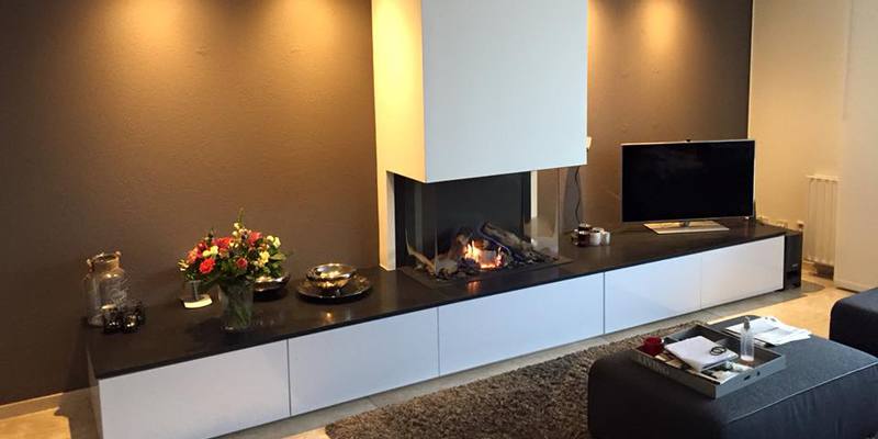 woonkamer modern inbouw rechthoek licht & sprankelend driezijdig gas wit 