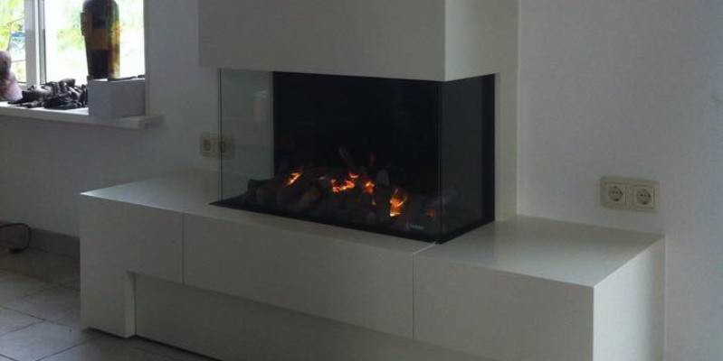 woonkamer modern stevig & rustiek inbouw schouw driezijdig gas wit rechthoekig 