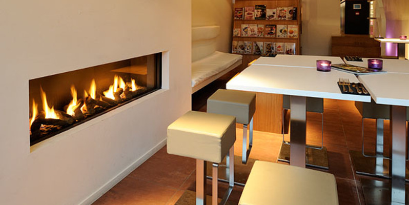 hip & happening woonkamer modern inbouw front rechthoek gas wit 