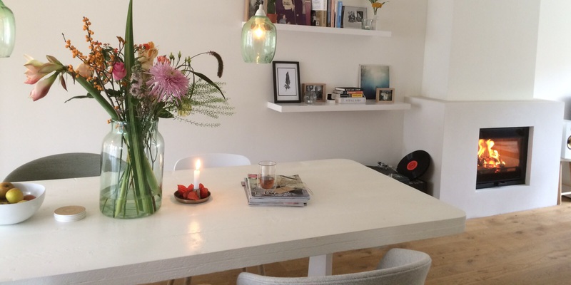 hip & happening woonkamer modern vierkant front schouw hout inzet 