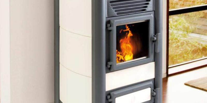 woonkamer modern stevig & rustiek front vrijstaand pellet rechthoekig beige 