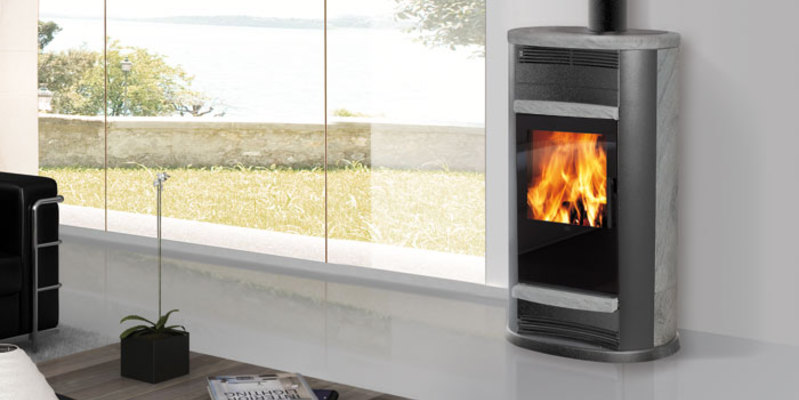 hip & happening woonkamer modern front vrijstaand hout afgerond speksteen 