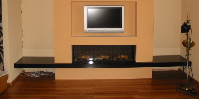 woonkamer inbouw front zwart rechthoek gas klassiek sfeervol & klassiek 