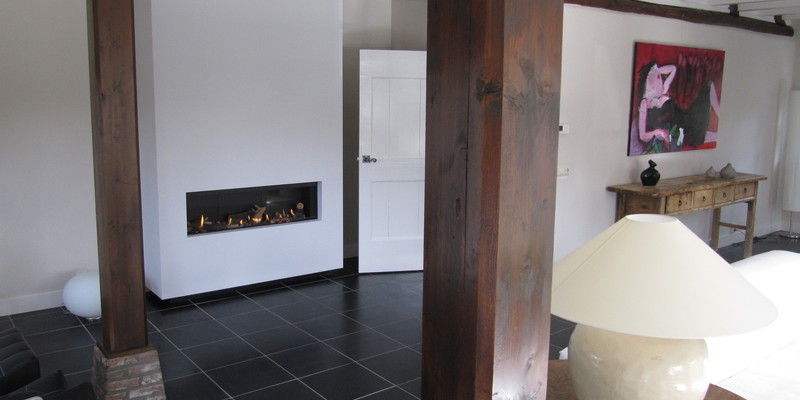 hip & happening woonkamer modern inbouw front gas wit verticaal 