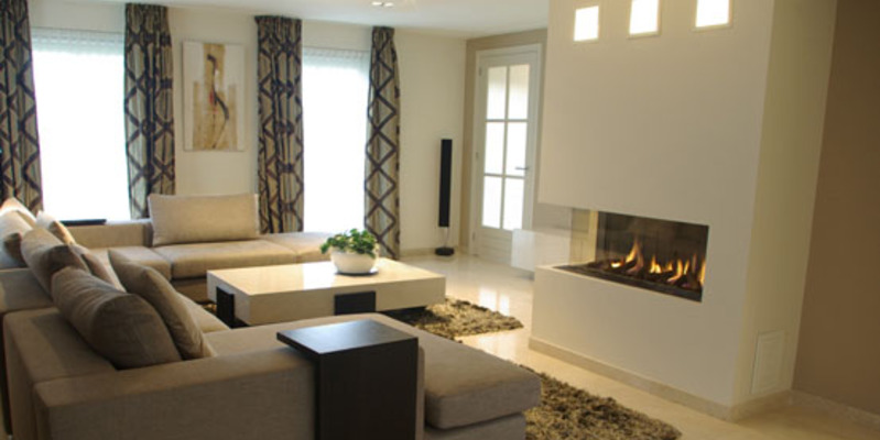 hip & happening woonkamer modern inbouw gas wit tweezijdig rechthoekig 