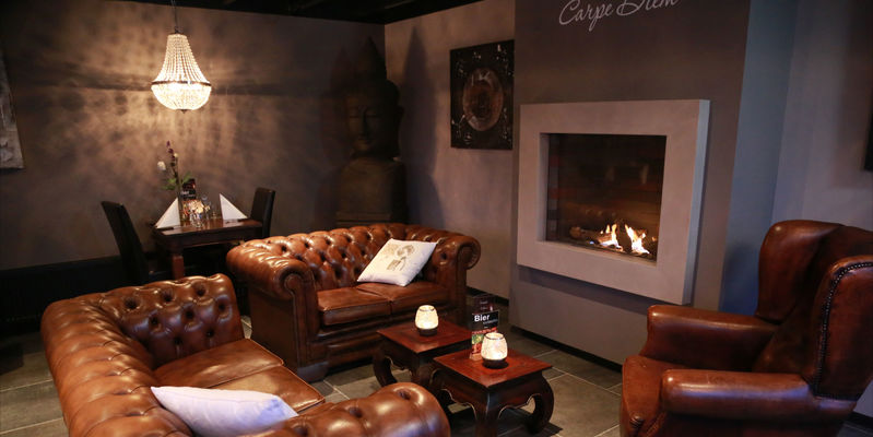 hip & happening woonkamer modern inbouw front rechthoek gas antraciet 