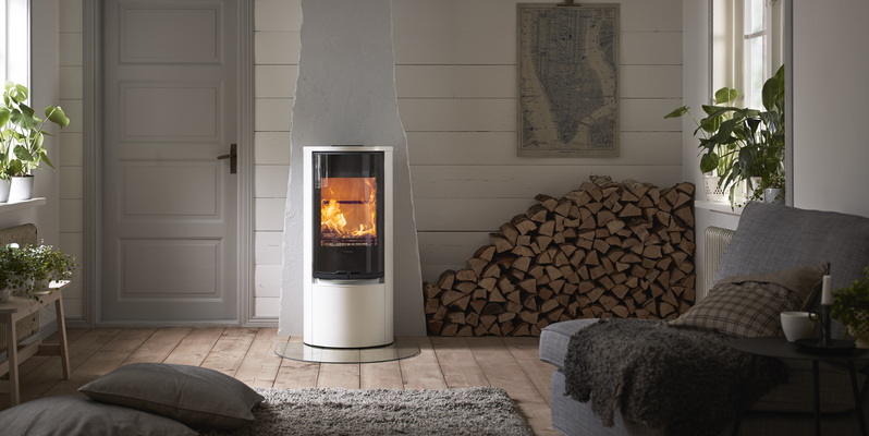 woonkamer modern front licht & sprankelend vrijstaand hout afgerond emaille 