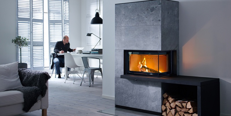 woonkamer modern stevig & rustiek inbouw rechthoek hout hoek emaille plateau  inbouw met liftdeur 