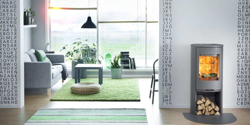 woonkamer modern front licht & sprankelend verticaal vrijstaand hout antraciet 