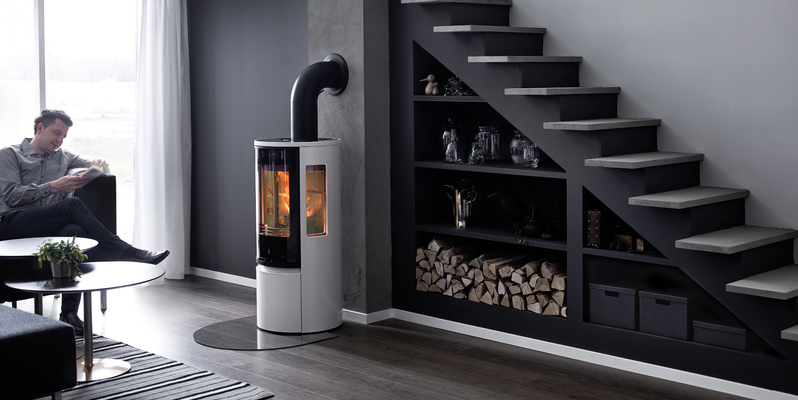 hip & happening woonkamer modern driezijdig wit vrijstaand rond hout 