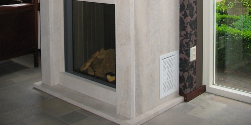 woonkamer vierkant inbouw front schouw gas klassiek sfeervol & klassiek creme 