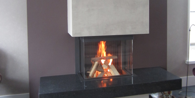 hip & happening woonkamer modern driezijdig hout rechthoekig donkergrijs inbouw met liftdeur 