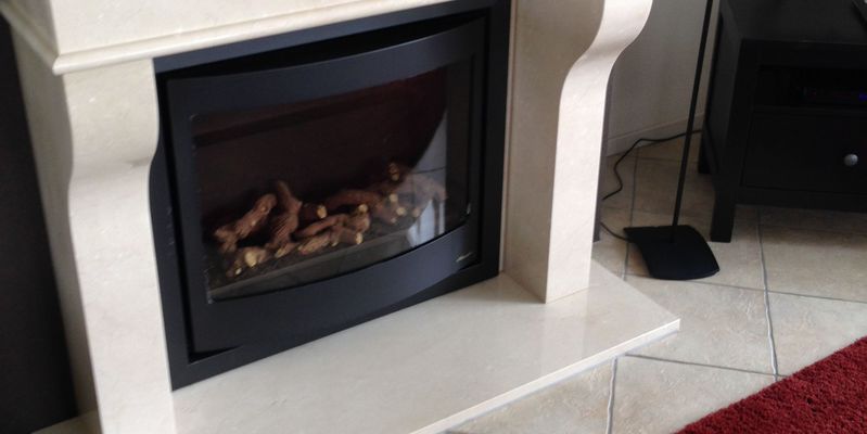 woonkamer inbouw front schouw rechthoek gas klassiek sfeervol & klassiek creme 