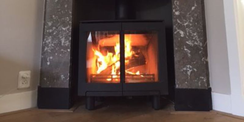 hip & happening woonkamer modern front schouw zwart rechthoek vrijstaand hout 