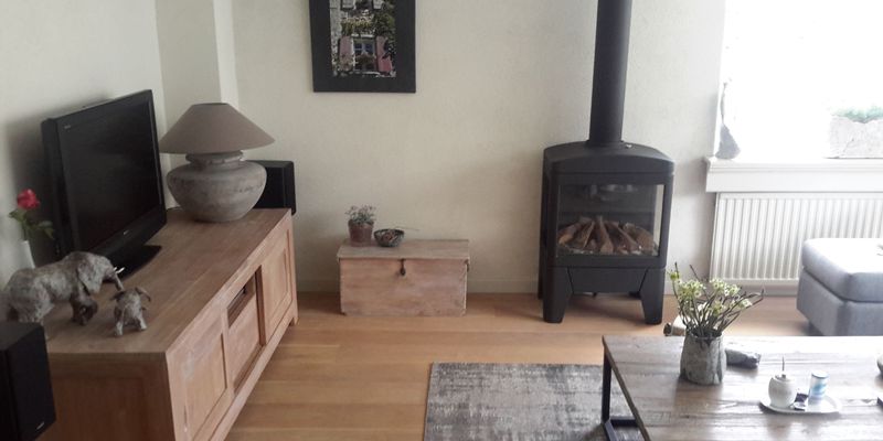 hip & happening woonkamer modern zwart driezijdig gas vrijstaand rechthoekig 