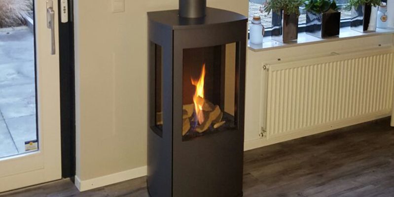 hip & happening woonkamer modern grijs driezijdig gas verticaal vrijstaand 