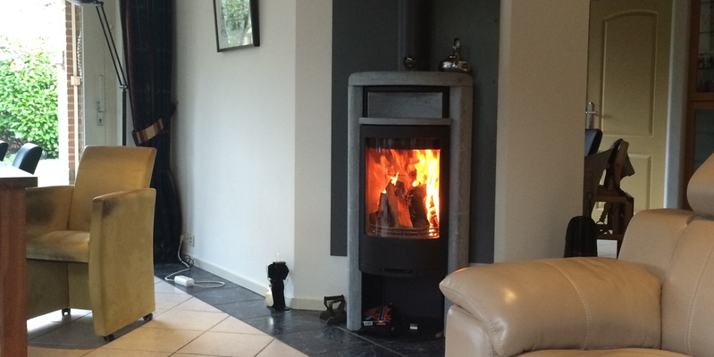 woonkamer stevig & rustiek front klassiek vrijstaand rond hout speksteen 