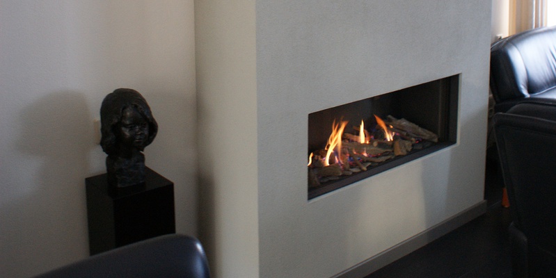 hip & happening woonkamer modern inbouw front zwart gas rechthoekig 