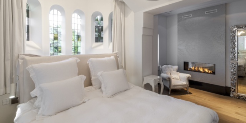 hip & happening modern doorkijk grijs inbouw gas slaapkamer rechthoekig 