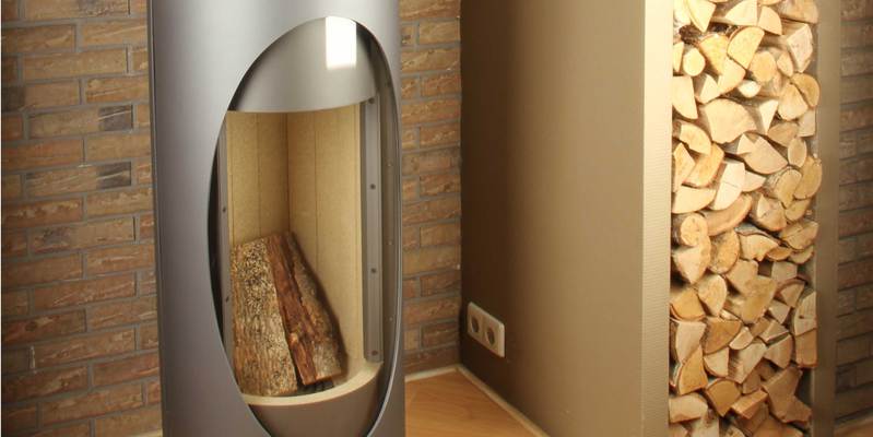 woonkamer modern grijs stevig & rustiek front vrijstaand rond hout 