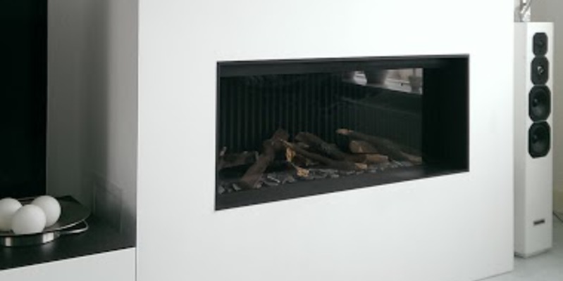 hip & happening woonkamer modern inbouw front rechthoek gas zwart wit 