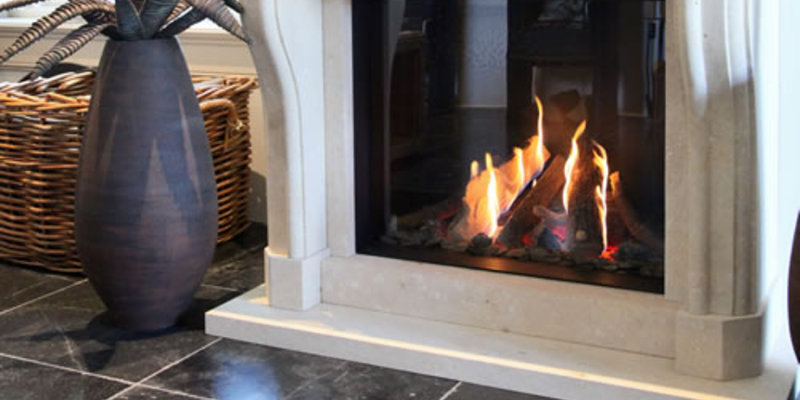 woonkamer inbouw front schouw rechthoek gas klassiek sfeervol & klassiek creme 