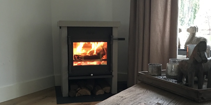 modern grijs vierkant stevig & rustiek front keuken vrijstaand hout 