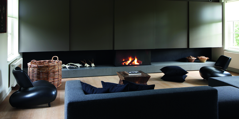 hip & happening woonkamer modern grijs inbouw driezijdig hout rechthoekig 