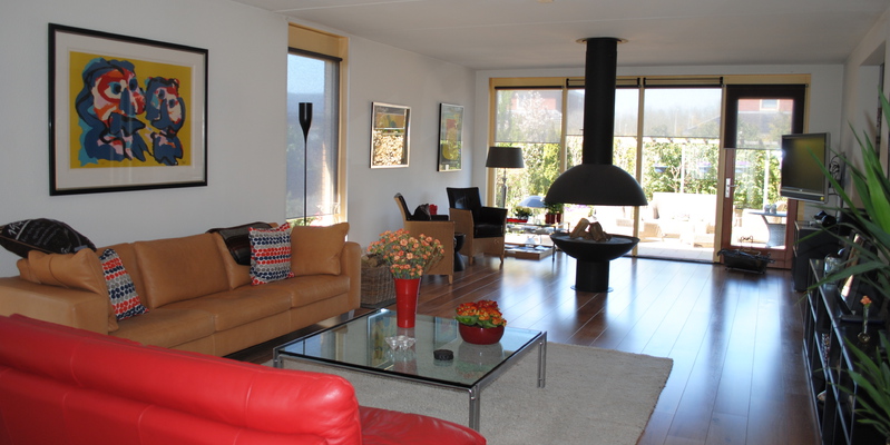 woonkamer stevig & rustiek hout 